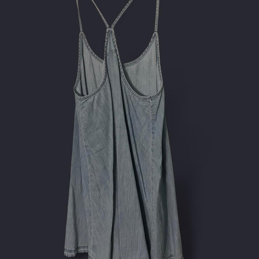 BLUE DENIM TREASURE AND BOND SHIFT DRESS - Picture 2 of 3